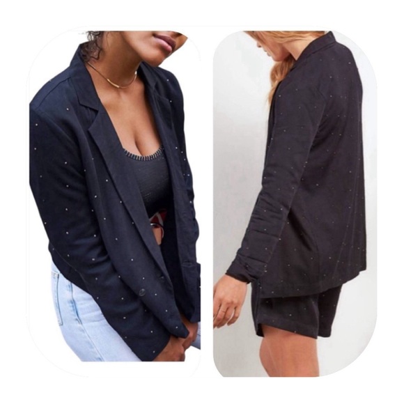 NWT Volcom Stone Row M black LE Stone jacket blazer - Picture 1 of 7